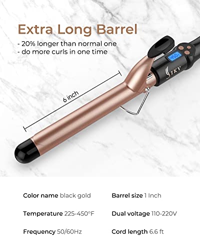 1 inch Curling Iron Extra Long Barrel (1 inch)