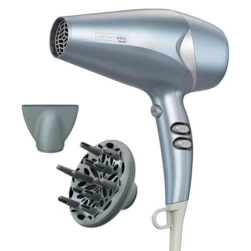 InfinitiPRO Hair Dryer with Diffuser & Concentrator (Blue / 1 Count (Pack of 1))