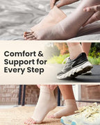 Ankle Compression Sleeve (Black / 15-20mmHg / 1 Pair / Large)