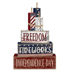Tiered Tray Decor Set (Fireworks Independence Day)
