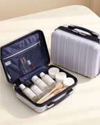 Luggage Set Lightweight and Durable Hardshell (white grid new / 5-Piece Set)