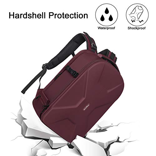Camera Backpack (Wine Red)