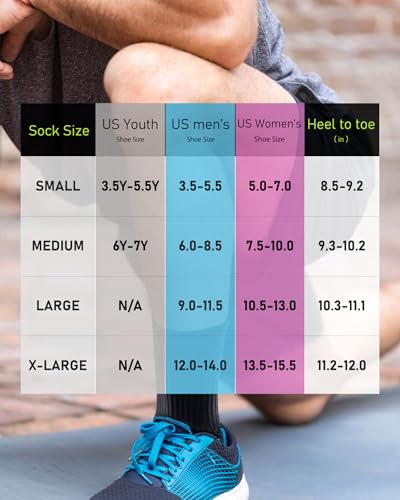 Cushioned Compression Unisex Mid (Medium / Black (4 Pairs))