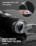 Folding Soft Flask Portable Collapsible Running Lightweight Water Bottle for Outdoor Sports (500ml/16.9oz-2 Pack-Black)