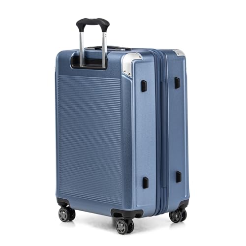 Platinum Elite Hardside Checked Luggage (Checked- Medium 25-Inch / Dark Sky Blue)