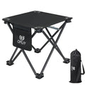 Camping Stool Upgrade Foot Stool for Camping Fishing Hiking Gardening and Beach (Black)