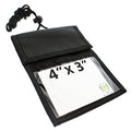 Bulk 20 Pack Ultimate Passport or Trade Show Travel Wallet with THREE Pockets (Black / 20 Pack)