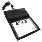 Bulk 20 Pack Ultimate Passport or Trade Show Travel Wallet with THREE Pockets (Black / 20 Pack)