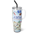 40oz Insulated Mega Mug with Handle & Straw (Montana / 40 Ounces)