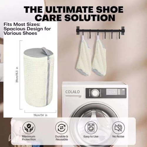 Laundry Shoe Bags for Washing Machine (Begie-2Pcs)