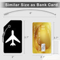 Luggage Tag 8 Pcak (Black)