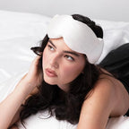 Mineralized Silk Gentle Pressure Sleep Mask (Pearl Silk / 1 Count (Pack of 1))