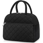 Lunch Bag Lunch Box for Women Men Insulated Reusable Large Lunch Tote Bag Adult Leakproof Simple Cooler Bag for Office Work Picnic Beach or Travel (B-Black / Medium - 10L)