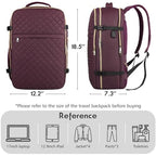 Large Travel Backpack Women (17.3 inch / Dark Purple)