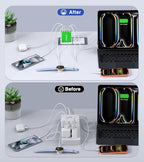 2 Pack 60W USB C Fast Charger Block (Green)