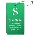 Luggage Tags for Suitcase (Green / Vertical Rectangle (3.5x2"))
