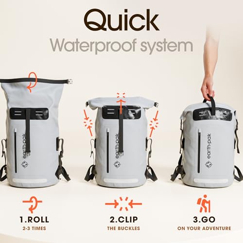 Waterproof Dry Bag Backpack 35L (35L / Grey)