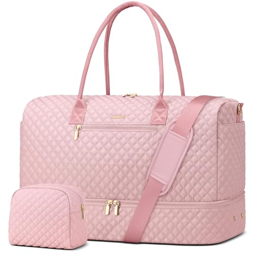 Travel Weekender Bags for Women (1-Pink / 40L-Large)