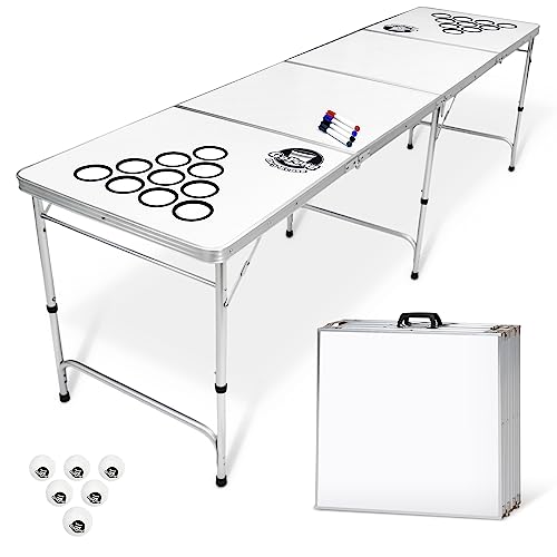 8 Foot Portable Beer Pong (8-Feet / Custom Dry Erase)