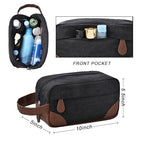 50L Canvas Duffle Bag for Travel Weekender Gym Overnight Carry (Black / 50L)