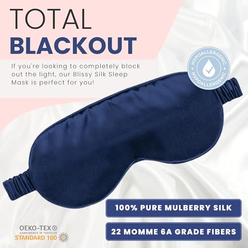 Silk Sleep Mask (Blue)