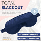 Silk Sleep Mask (Blue)