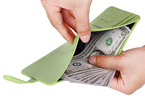Passport Holder Cover Wallet RFID Blocking (Apple green / Passport Covers)