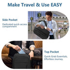 Business Travel Lightweight Laptop Backpack for Men (15.6MAX" / Classic / Black)