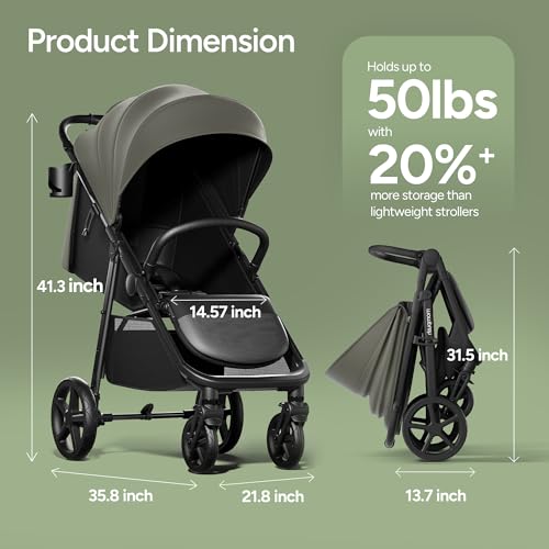 Nova All Terrain Baby Stroller (Green)