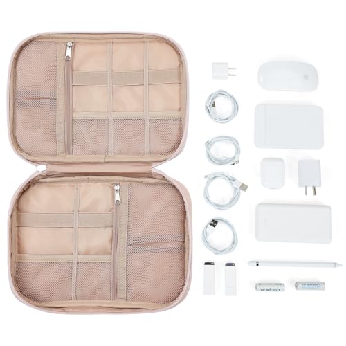 Travel Cord Organizer (Single Layer / Pink)