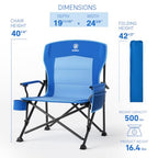 Oversize Camping Chair Heavy Duty (Royal Blue)