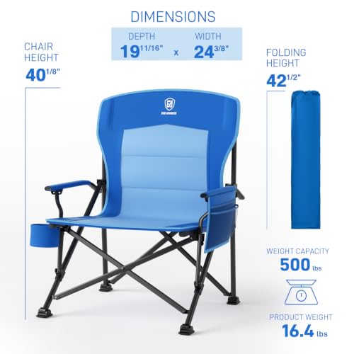Oversize Camping Chair Heavy Duty (Royal Blue)