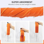 Microfiber Towel Quick Dry Camping & Travel & Gym Towel. Compact (Orange / 40.00" x 20.00")