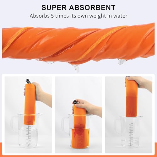 Microfiber Towel Quick Dry Camping & Travel & Gym Towel. Compact (Orange / 72.00" x 40.00")
