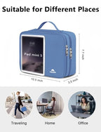 USB Cable Organizer Bag (Blue / Large)