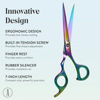 Professional Hair Cutting And Thinning Scissors (Multicolored / DaggerPrecision Series)