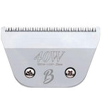 Detachable A Series Wide 40 Blade Dog Grooming Clipper Blades Cuts Length 1 (40W (1/100" - 0.25mm))