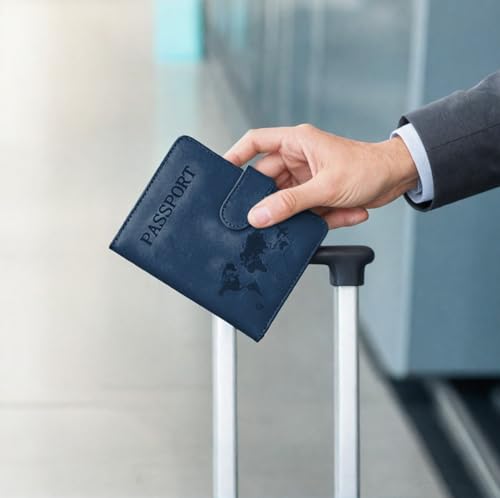 Passport Holder for Travel Essentials (Blue,Green)