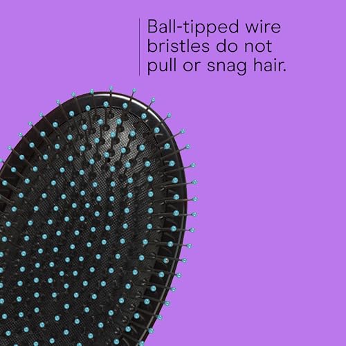 Hair Brush Detangling (Teal / Wire Cushion Brush (Pack of 1))