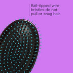 Hair Brush Detangling (Teal / Wire Cushion Brush (Pack of 1))