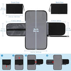Portable Diaper Changing Pad (Black-Style A)