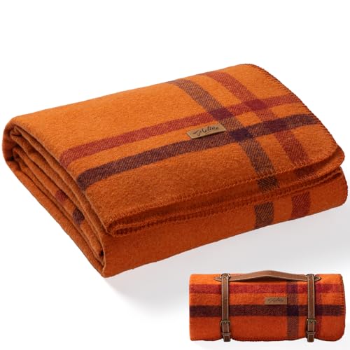 100% Wool Blanket (Warm Sunset Frame / Large)