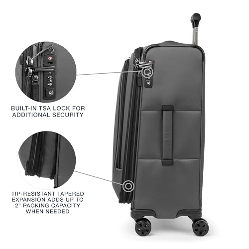 Crew Classic Softside Checked Luggage (Titanium Grey / Checked Medium)