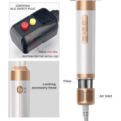 Blow Dryer Brush 7 in ONE (White Gold)