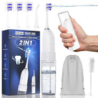 Electric Toothbrush with Water flosser (White)