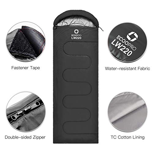 Warm Weather Sleeping Bag (Black)