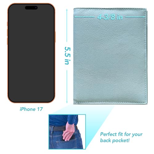 Deluxe Personalized Monogrammed Chambray RFID Leather Passport Wallet (Chambray / Deluxe)