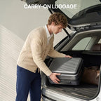 Carry On Luggage 22X14X9 Airline Approved (00-Grey (Seine New))