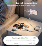 2Pack Travel Essentials for Apple Watch Charger (White / 2Pack-6 FT)