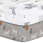 Pack n Play Sheets (Snowy Forest / 38X26 Inch)